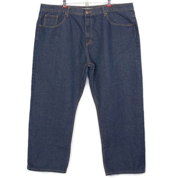 Vintage Genes 1891 Slim Straight Jeans Dark 48‎ X 32 Actual 45 X 30 - Picture 2 of 12